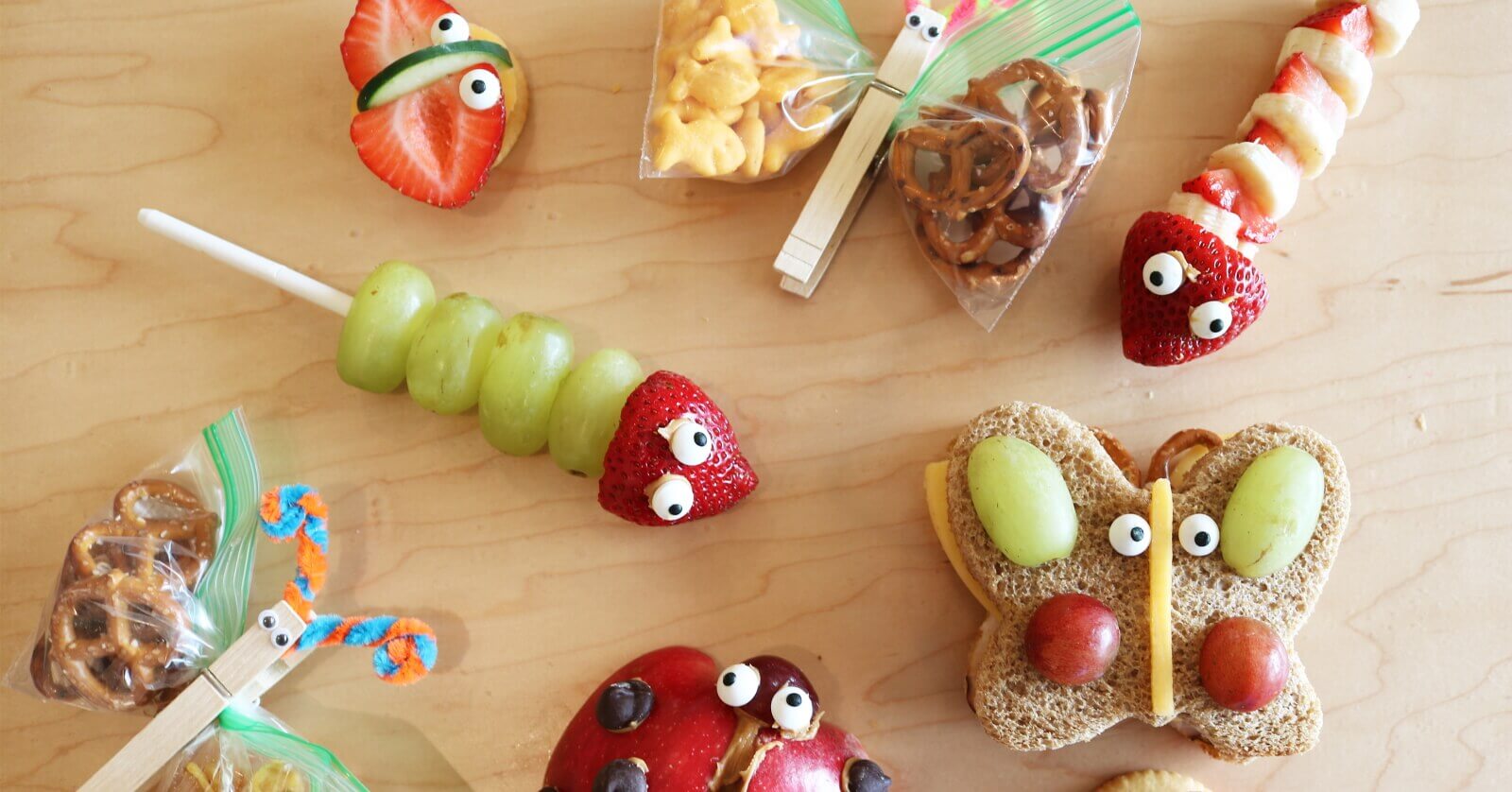 3 Cute Bug-inspired School Lunch Snacks
