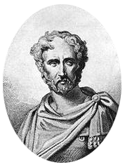 Artist’s depiction of Pliny the Elder.